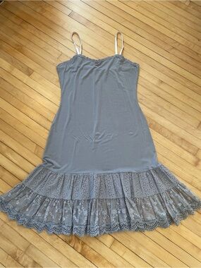MATILDA JANE After The Rain Dress Extender Slip Dress Chemise Ruffle Eyelet Lace